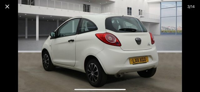 Ford KA Hatchback LX11XGO White #4