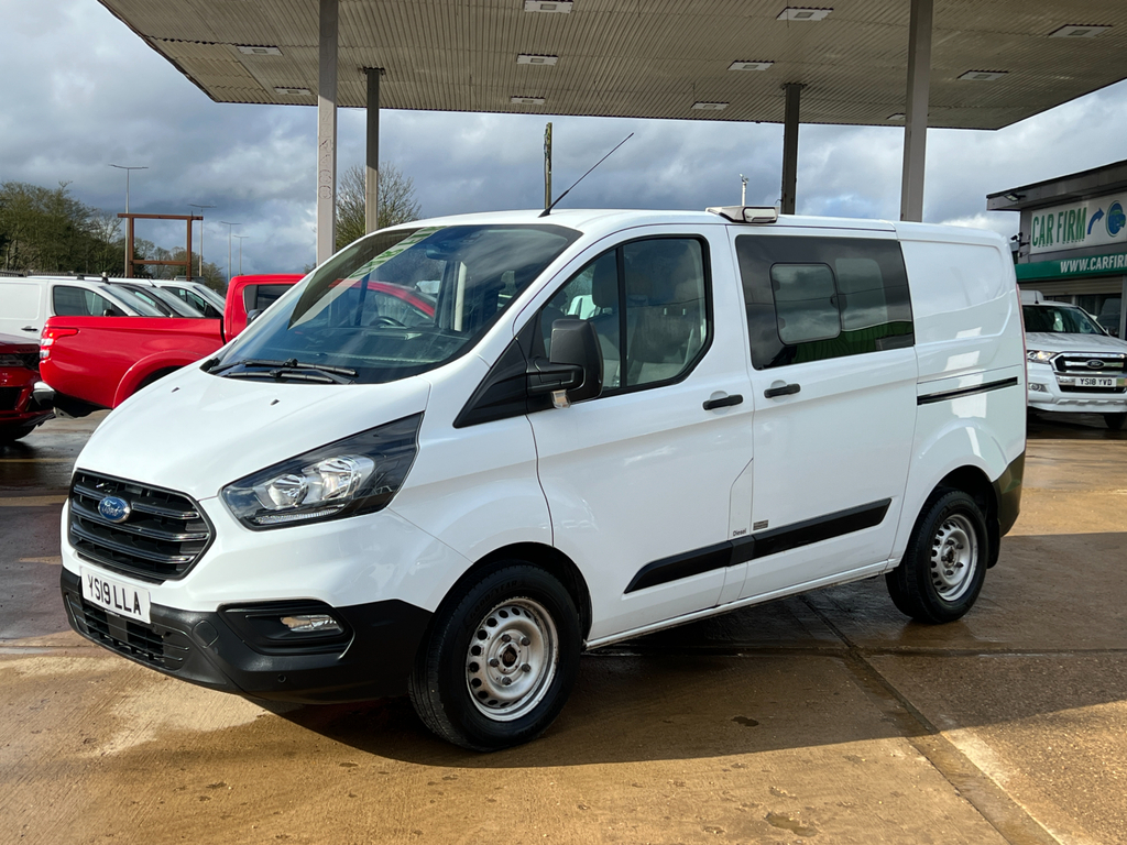 Ford Transit Custom 2.0 320 Ecoblue Crew Van Double Cab Man White