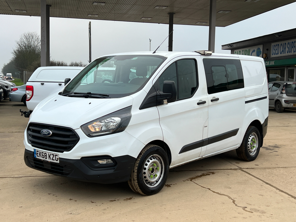 Ford Transit Custom 2.0 320 Ecoblue Crew Van Double Cab Man EK68KZG White #5