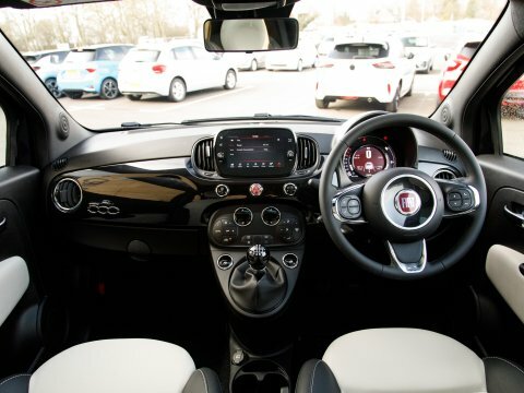 Fiat 500 Hatchback YB71NVV Black #3