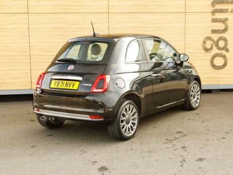 Fiat 500 Hatchback YB71NVV Black #2