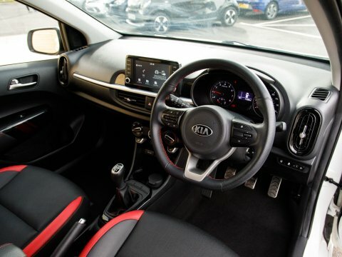 Kia Picanto Hatchback YF68ZJZ White #4