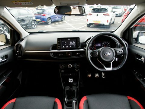 Kia Picanto Hatchback YF68ZJZ White #3