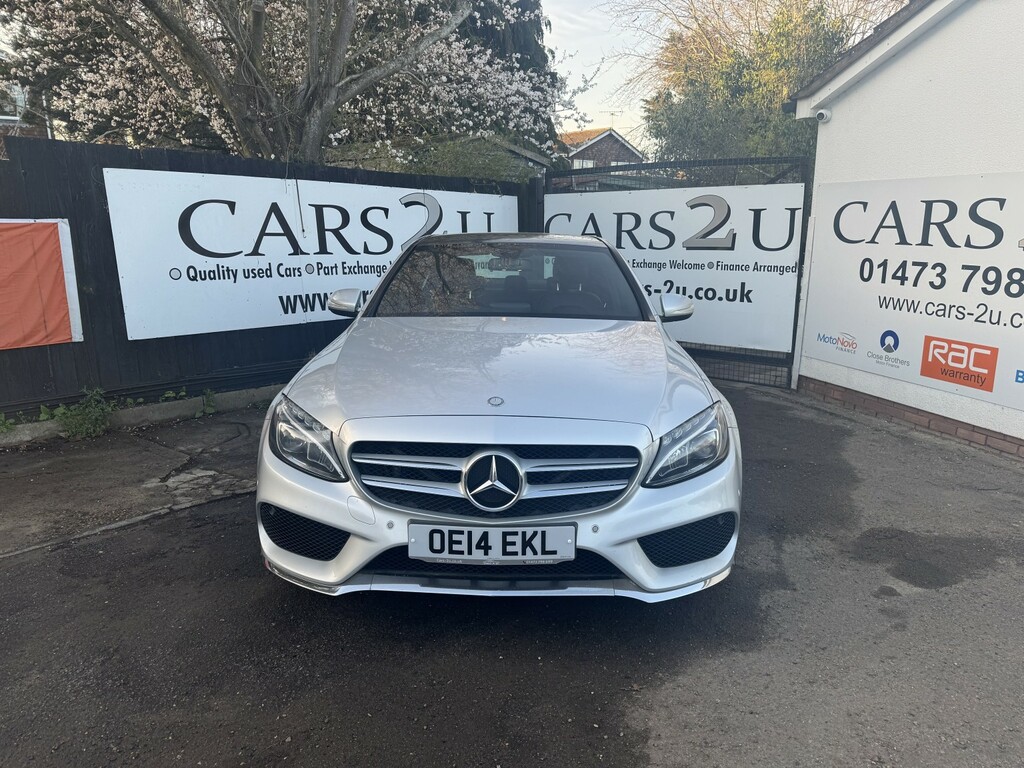 Mercedes-Benz C Class Saloon 2.1 C220 Bluetec Amg Line 2014 OE14EKL Silver #3