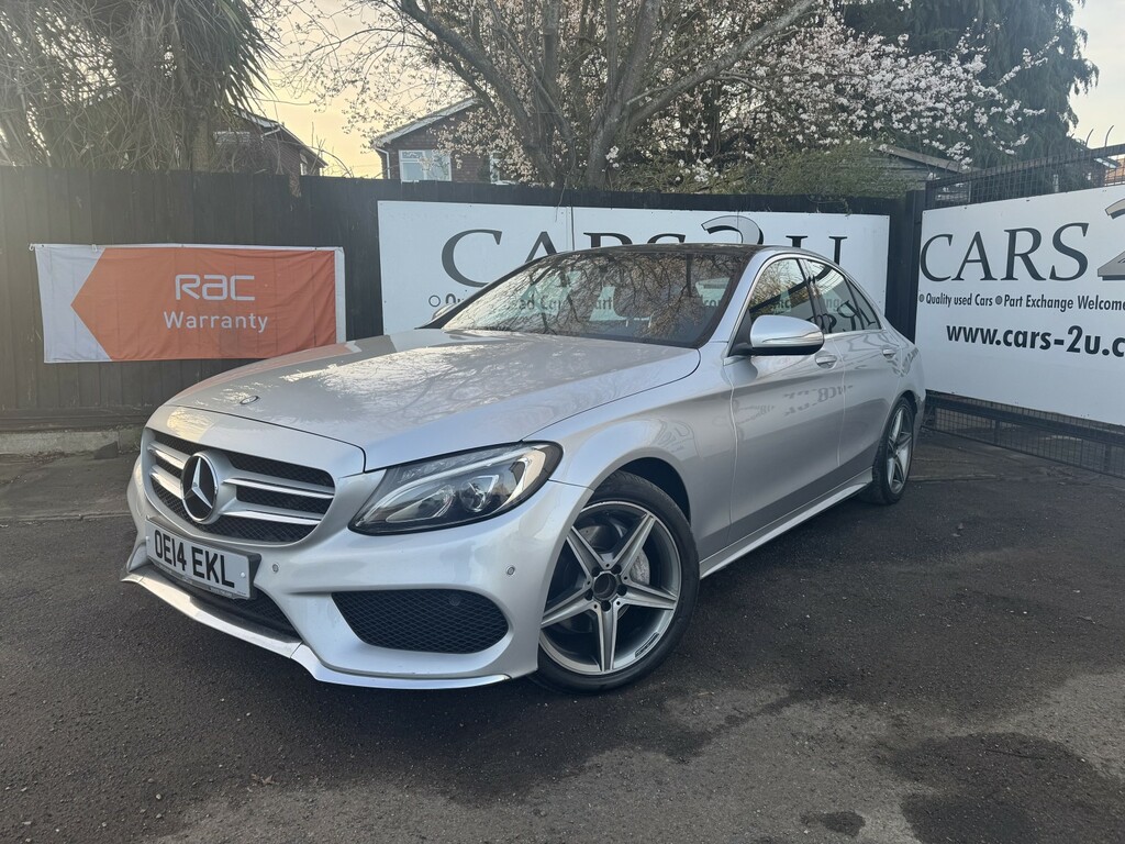 Mercedes-Benz C Class Saloon 2.1 C220 Bluetec Amg Line 2014 OE14EKL Silver #5