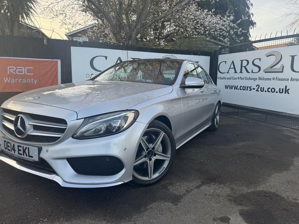 Mercedes-Benz C Class Saloon 2.1 C220 Bluetec Amg Line 2014 OE14EKL Silver #4