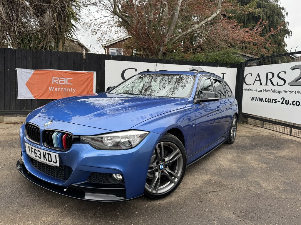 BMW 3 Series Estate 2.0 320D M Sport Touring 2013 YF63KDJ Blue #4