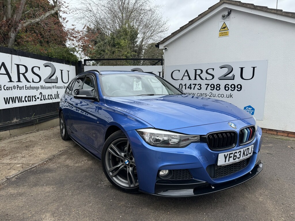 BMW 3 Series Estate 2.0 320D M Sport Touring 2013 YF63KDJ Blue #2
