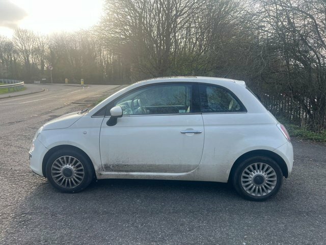 Fiat 500 Lounge Hatchback FD59EAA White #3