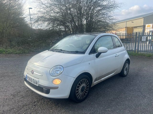 Fiat 500 Lounge Hatchback FD59EAA White #2