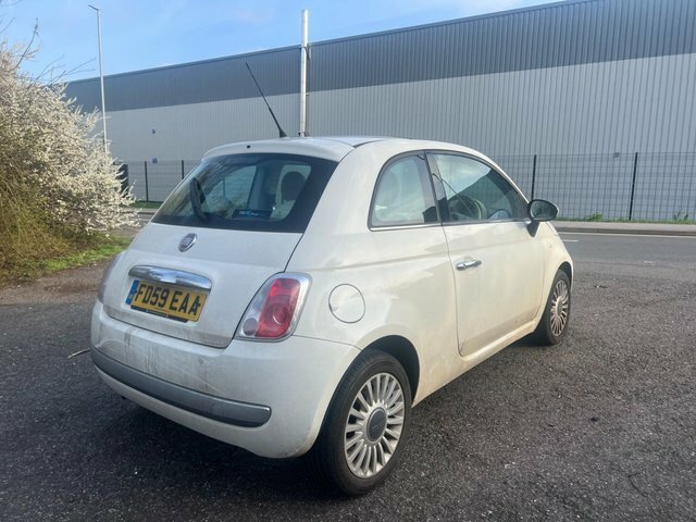 Fiat 500 Lounge Hatchback FD59EAA White #6