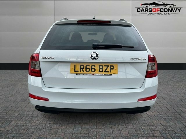 Skoda Octavia 1.6 Tdi Se Sport Estate Euro 6 White #6