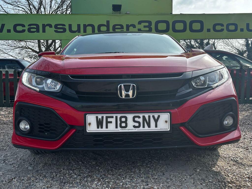 Honda Civic 1.0 Vtec Turbo Ex Euro 6 Ss WF18SNY Red #5