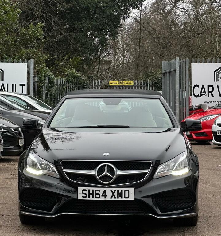 Mercedes-Benz E Class Convertible 2.1 E220 Bluetec Amg Line Cabriolet G- SH64XMO Black #4