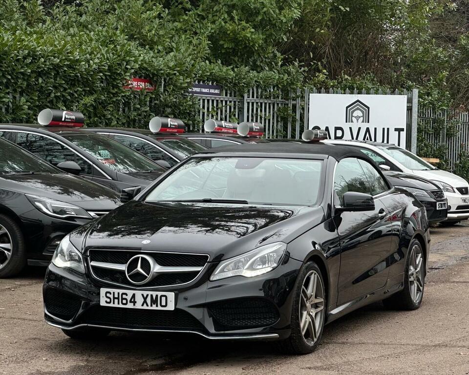 Mercedes-Benz E Class Convertible 2.1 E220 Bluetec Amg Line Cabriolet G- SH64XMO Black #5