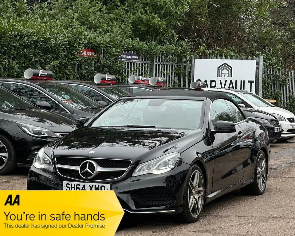 Mercedes-Benz E Class Convertible 2.1 E220 Bluetec Amg Line Cabriolet G- Black