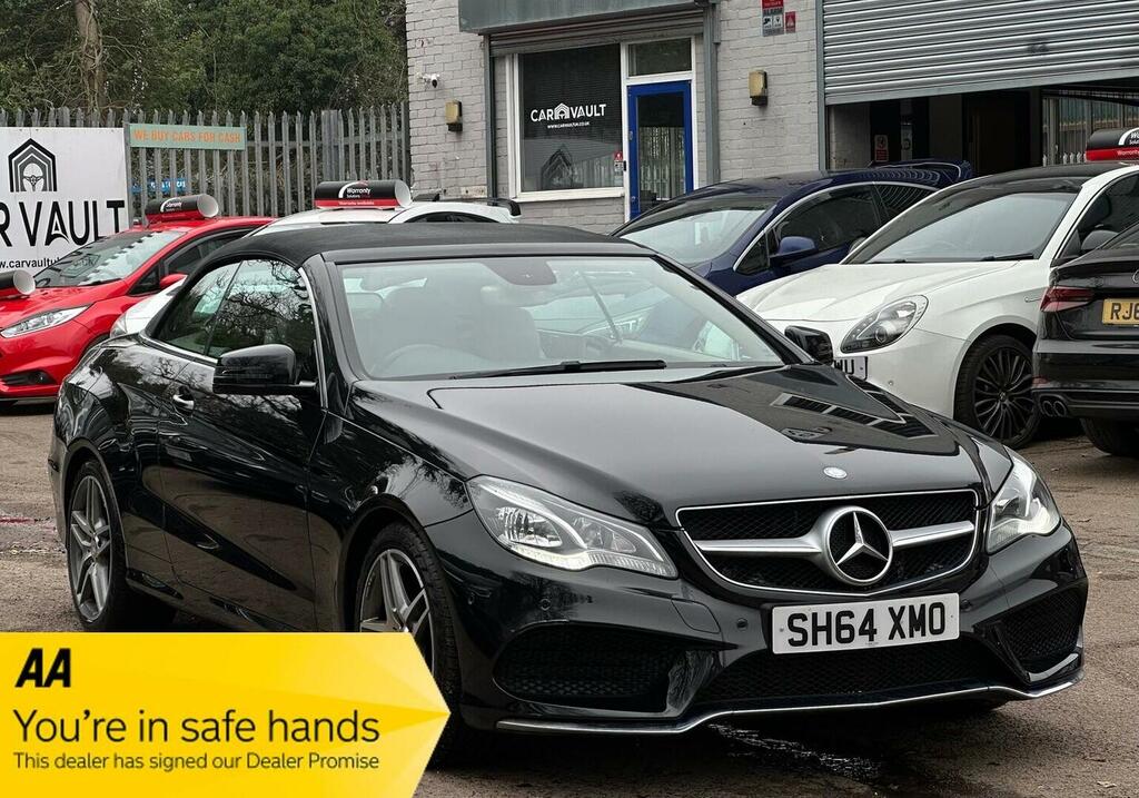 Mercedes-Benz E Class Convertible 2.1 E220 Bluetec Amg Line Cabriolet G- SH64XMO Black #3