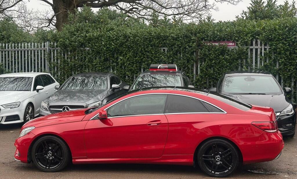 Mercedes-Benz E Class Coupe 2.1 E220d Bluetec Amg Line G-tronic Euro 6 YO15GGZ Red #4