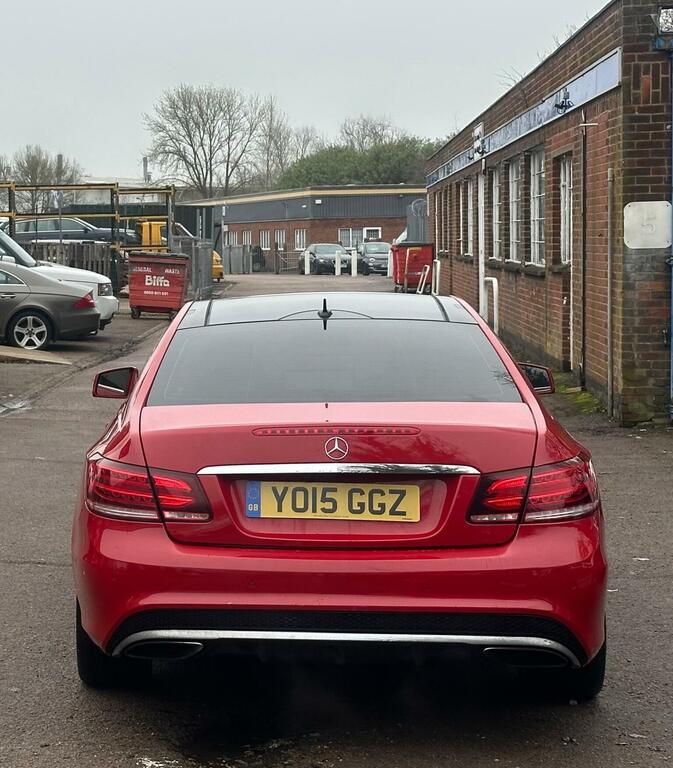 Mercedes-Benz E Class Coupe 2.1 E220d Bluetec Amg Line G-tronic Euro 6 YO15GGZ Red #6