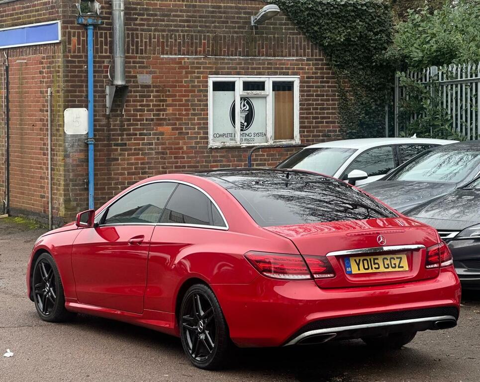 Mercedes-Benz E Class Coupe 2.1 E220d Bluetec Amg Line G-tronic Euro 6 YO15GGZ Red #5
