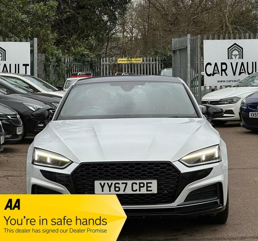 Audi A5 Coupe 2.0 Tdi S Line S Tronic Quattro Euro 6 Ss YY67CPE White #2