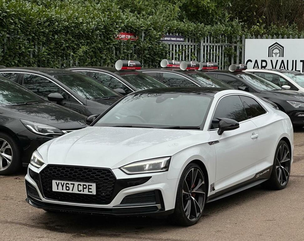 Audi A5 Coupe 2.0 Tdi S Line S Tronic Quattro Euro 6 Ss YY67CPE White #5