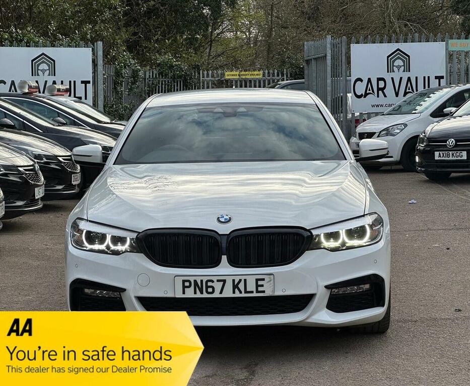 BMW 5 Series Saloon 2.0 520D M Sport Euro 6 Ss 201 PN67KLE White #2