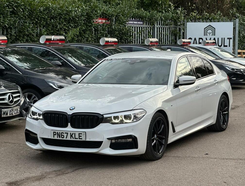 BMW 5 Series Saloon 2.0 520D M Sport Euro 6 Ss 201 PN67KLE White #5