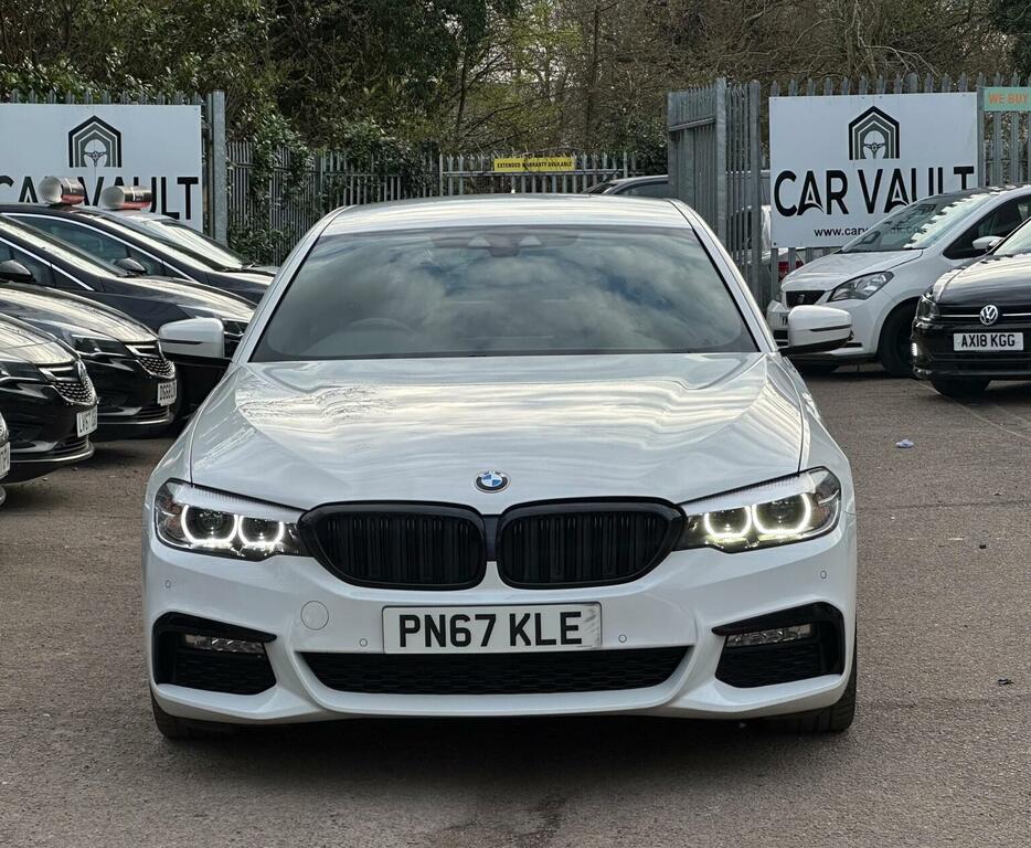 BMW 5 Series Saloon 2.0 520D M Sport Euro 6 Ss 201 PN67KLE White #4
