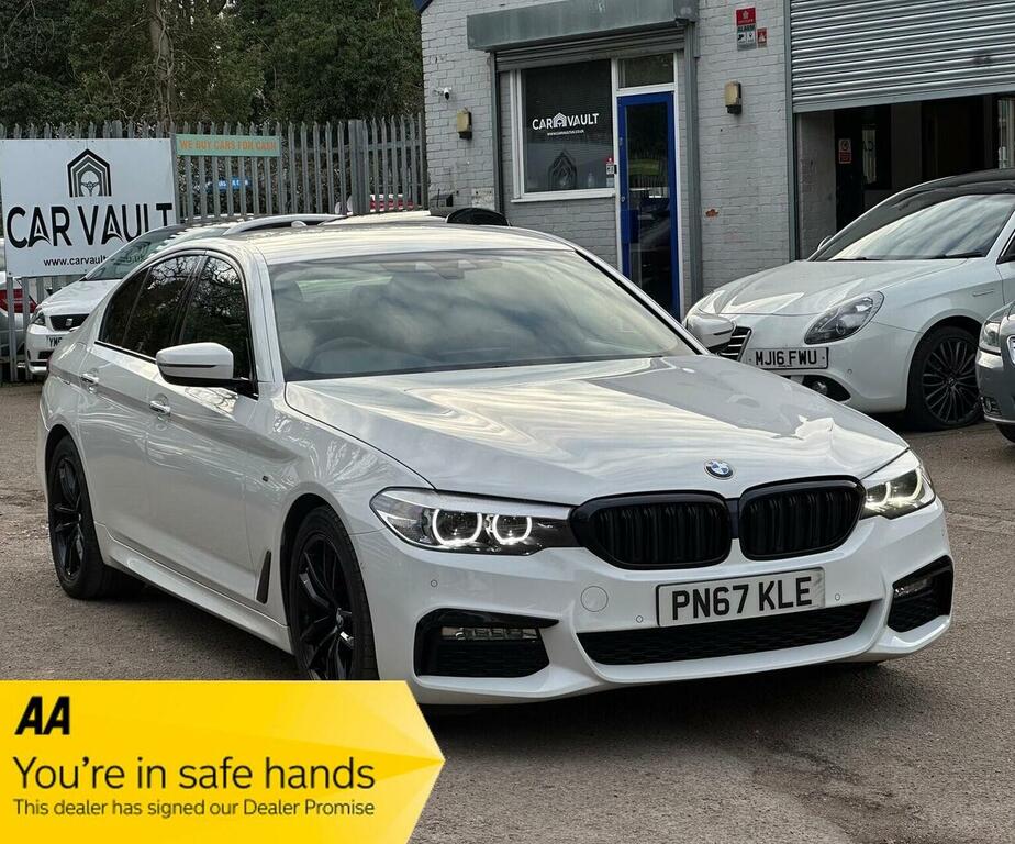 BMW 5 Series Saloon 2.0 520D M Sport Euro 6 Ss 201 PN67KLE White #3