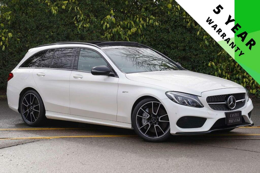 Mercedes-Benz C Class Estate 3.0 C43 V6 Amg Premium G-tronic 4Matic E White