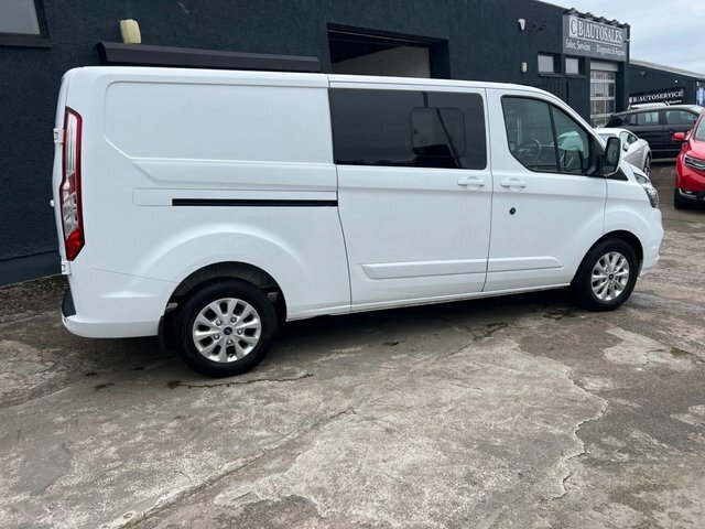 Ford Transit Custom 2022 2.0 300 Ecoblue Limited Crew Van Double Cab 5 MF72ZVV White #4