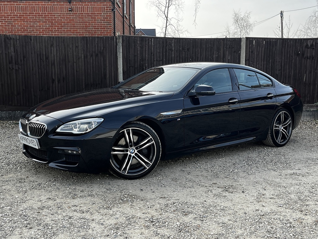 BMW 6 Series Gran Coupe 640D M Sport OW18JKE Black #4
