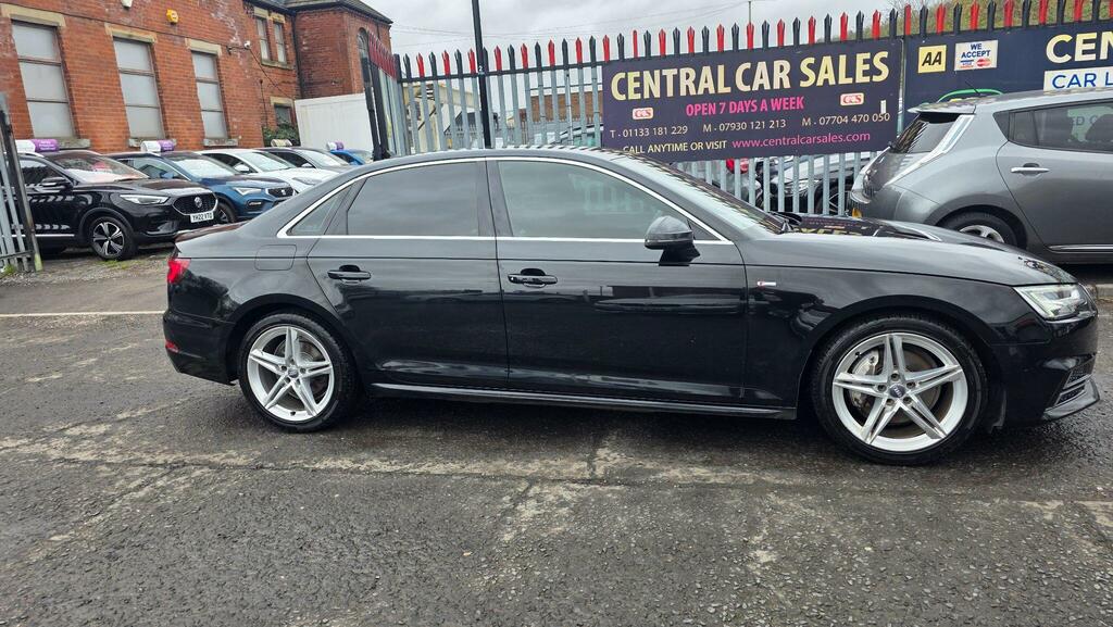 Audi A4 2.0 Tdi Ultra S Line S Tronic Euro 6 Ss WM17OUV Black #6