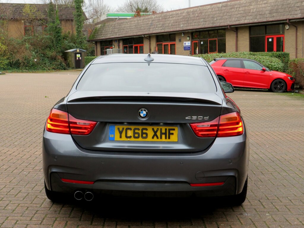 BMW 4 Series Gran Coupe 3.0 430D M Sport Coupe Euro 6 Ss YC66XHF Grey #4