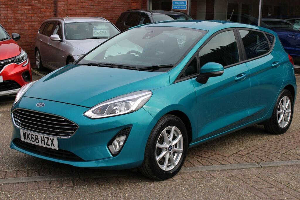 Ford Fiesta Hatchback 1.0T Ecoboost Zetec Euro 6 Ss WK68HZX Blue #4