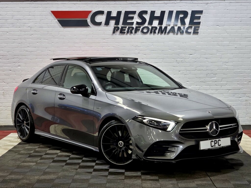 Mercedes-Benz A Class Saloon 2.0 A35 Amg - Aero Packpanroofburmest VN20NYD Grey #2