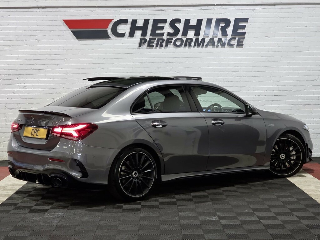 Mercedes-Benz A Class Saloon 2.0 A35 Amg - Aero Packpanroofburmest VN20NYD Grey #4