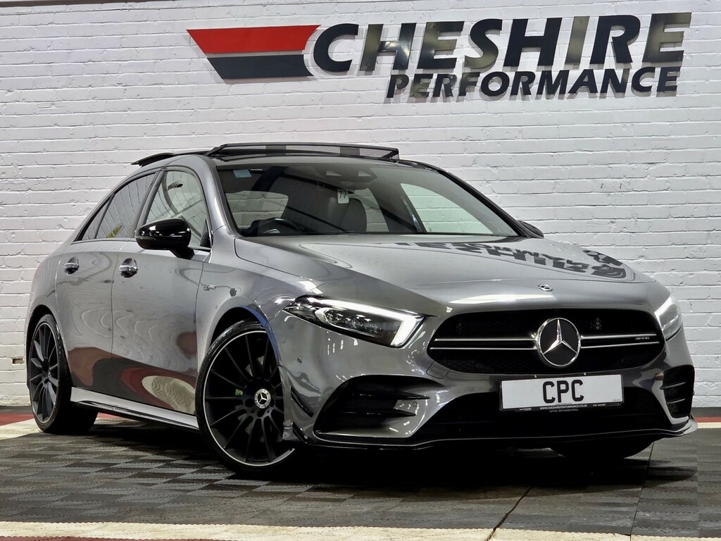 Mercedes-Benz A Class Saloon 2.0 A35 Amg - Aero Packpanroofburmest Grey