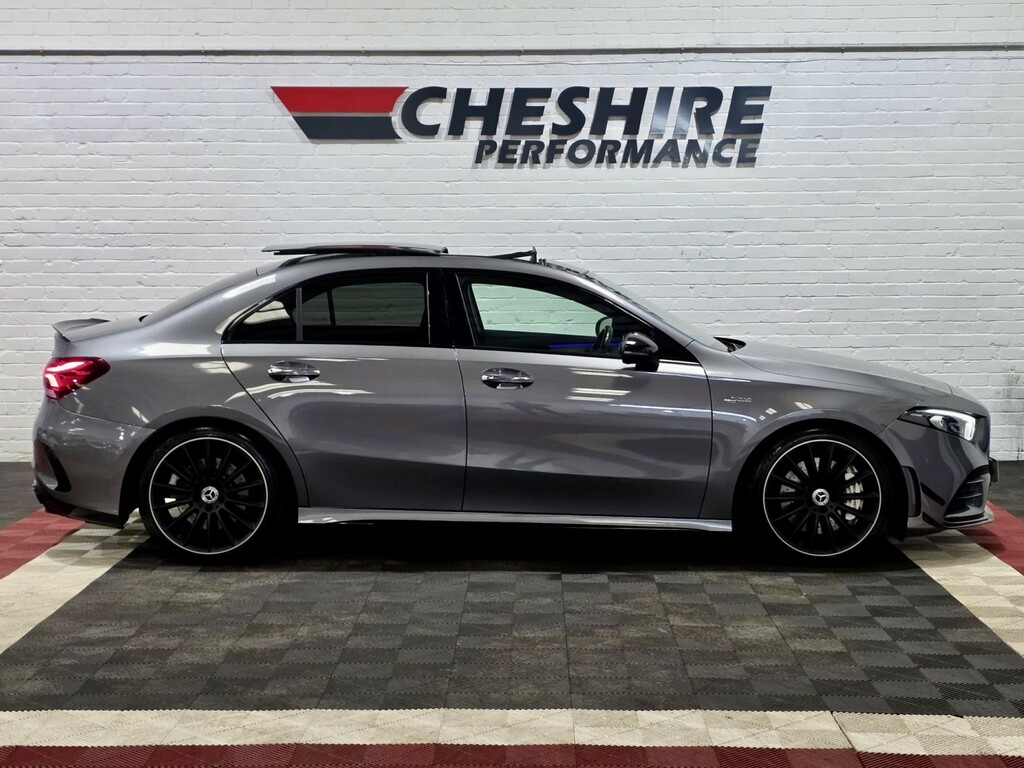 Mercedes-Benz A Class Saloon 2.0 A35 Amg - Aero Packpanroofburmest VN20NYD Grey #3