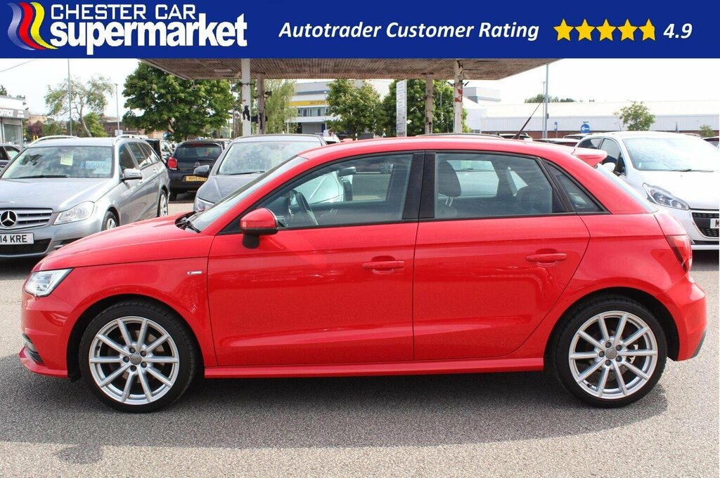 Audi A1 Hatchback 1.4 Tfsi S Line Sportback Euro 6 Ss 5 FG66UGO Red #2
