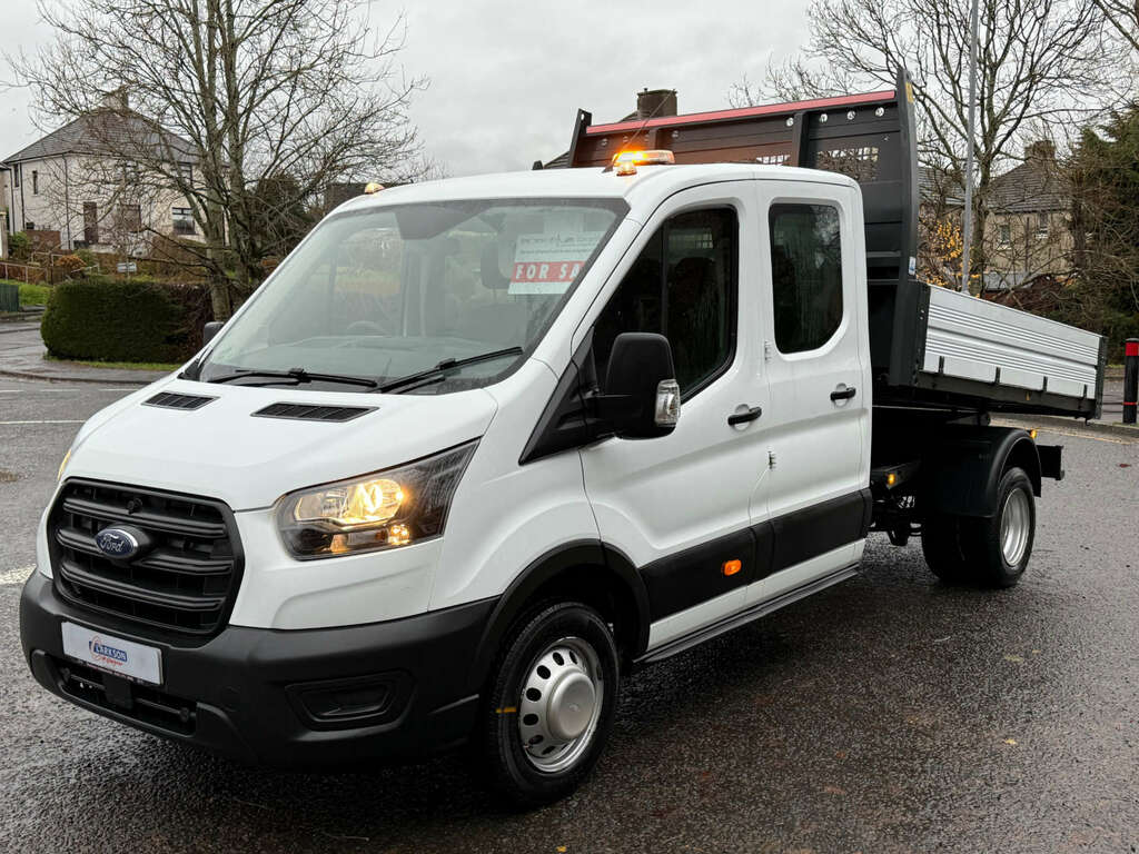 Ford Transit Custom 350 Crew Cab Tipper 2.0Ecoblue WN22UAT White #2