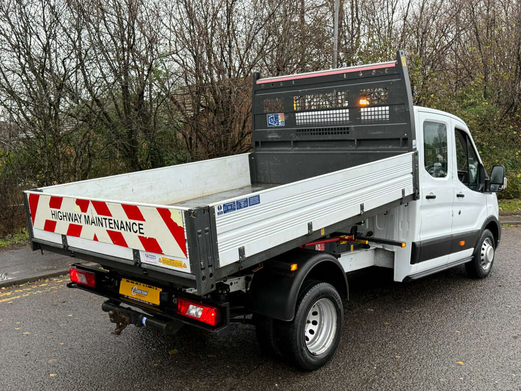 Ford Transit Custom 350 Crew Cab Tipper 2.0Ecoblue WN22UAT White #4