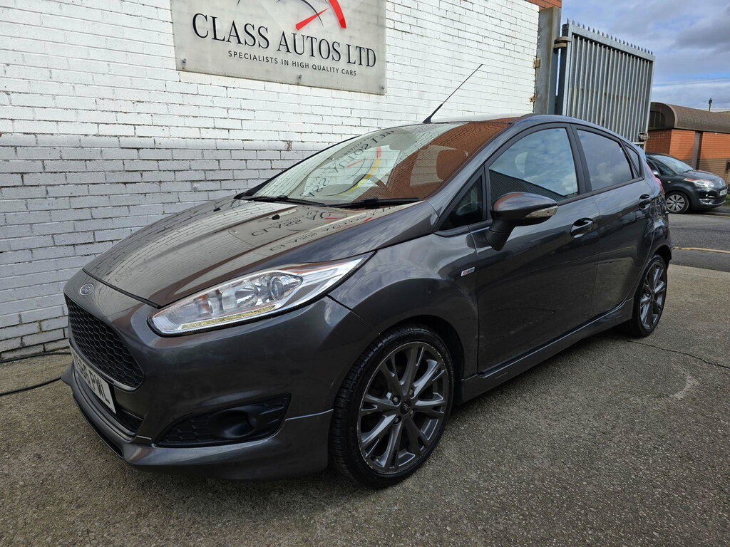 Ford Fiesta 1.0T Ecoboost St-line Euro 6 Ss YS66PWL Grey #4