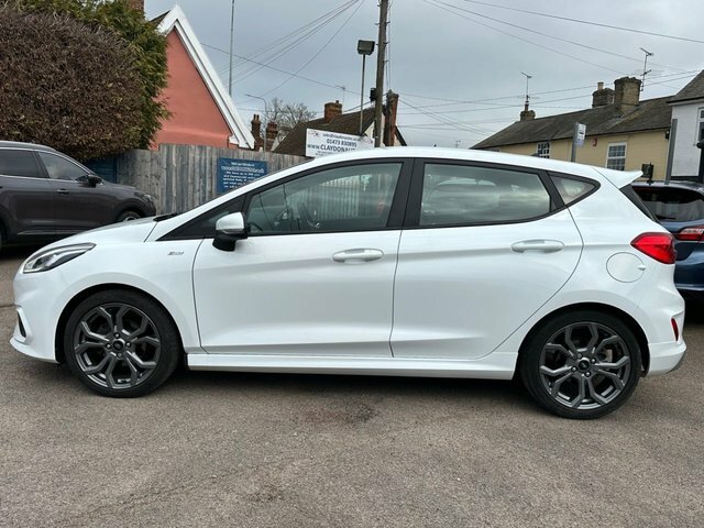 Ford Fiesta 1.0T Ecoboost Gpf St-line Hatchback Eur BX68XLG White #4