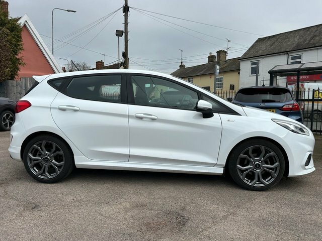Ford Fiesta 1.0T Ecoboost Gpf St-line Hatchback Eur BX68XLG White #3
