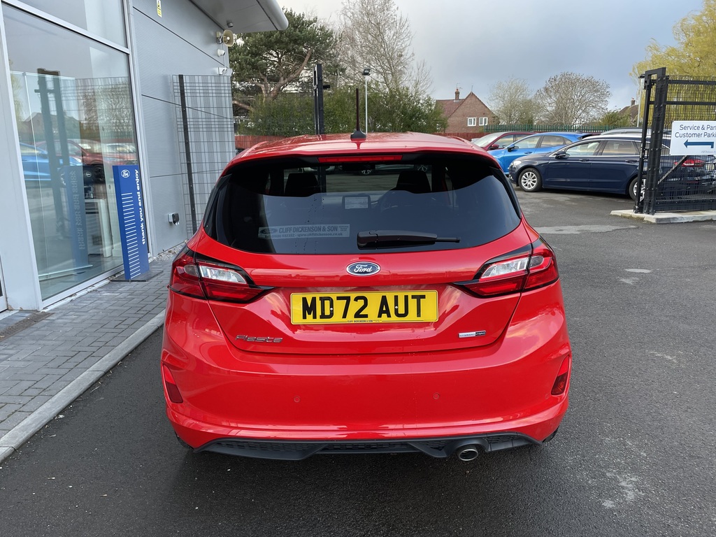 Ford Fiesta 1.0 Ecoboost Hybrid Mhev 125 St-line MD72AUT Red #5