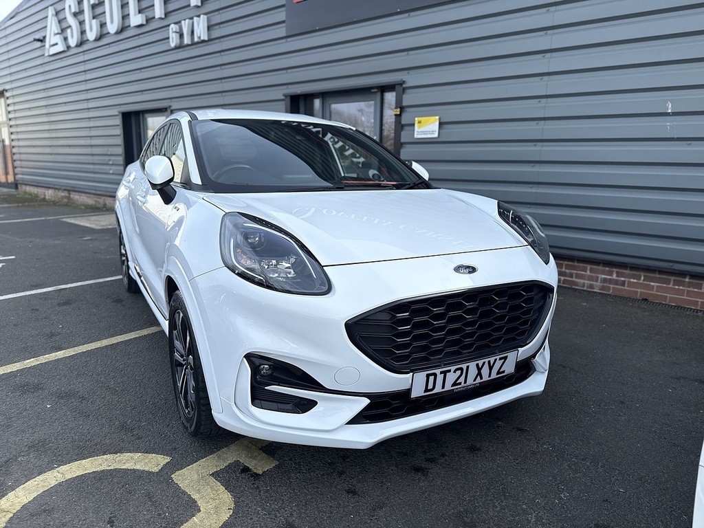 Ford Puma 1.0T Ecoboost Mhev St-line Suv E DT21XYZ White #3