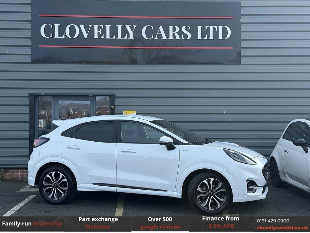 Ford Puma 1.0T Ecoboost Mhev St-line Suv E White