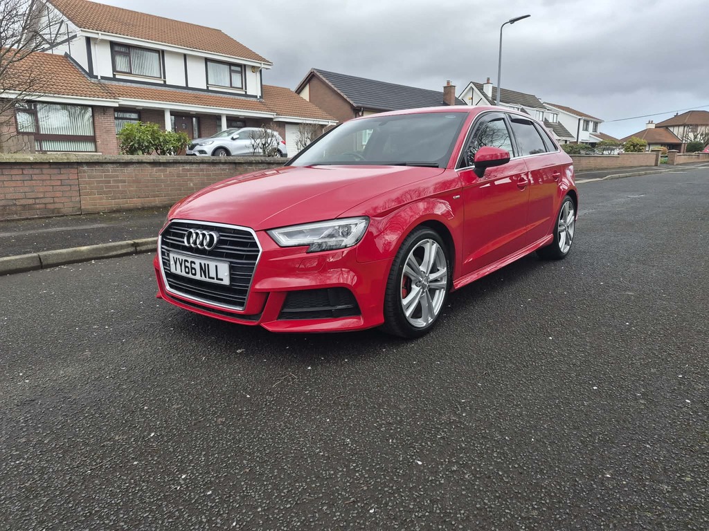 Audi A3 1.6 Tdi S-line YY66NLL Red #5